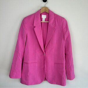 H&m Oversized single-breasted blazer in woven fabric